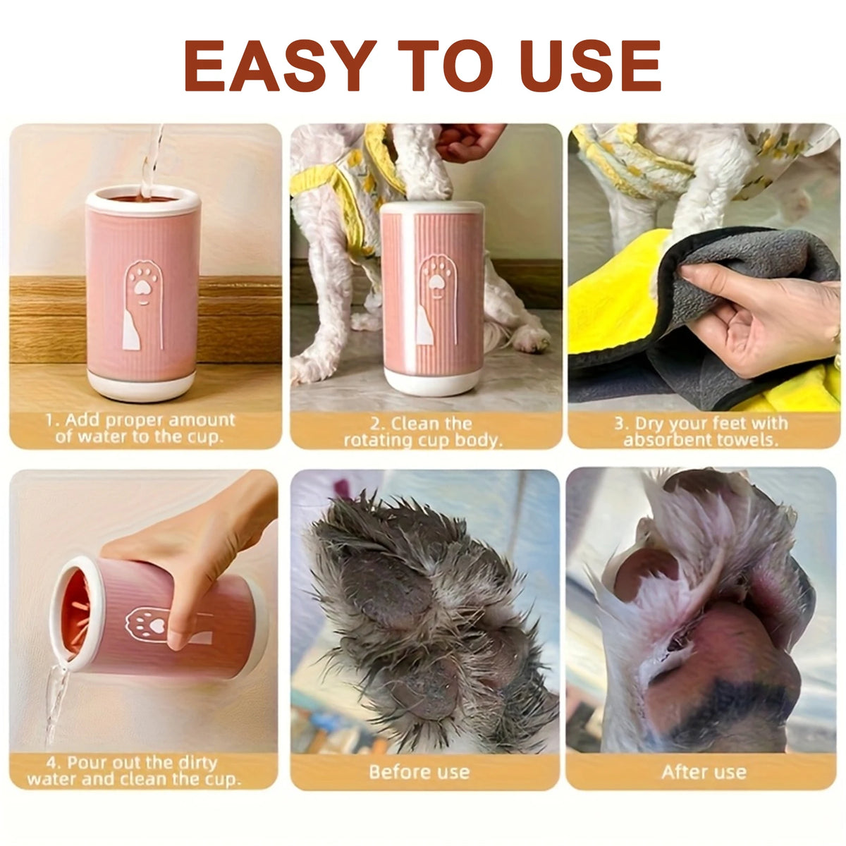 Mudlo Paw Cleaner Cup